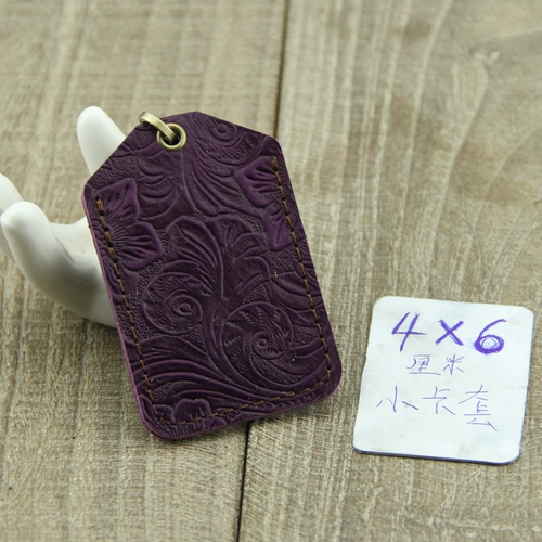 Ретро чехол для проездного и картхолдер ручной работы, кожаный брелок, защитный чехол, воловья кожа