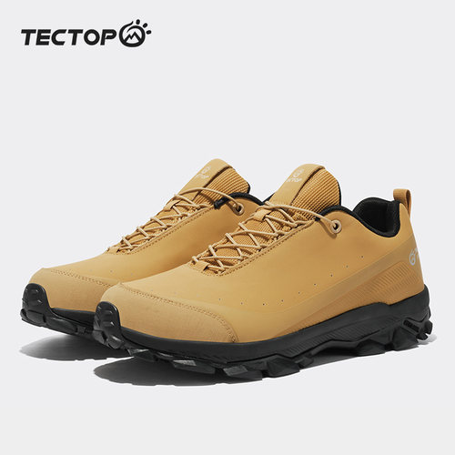 TECTOP探拓户外秋冬徒步鞋男防滑防水登山鞋真皮透气休闲运动鞋子