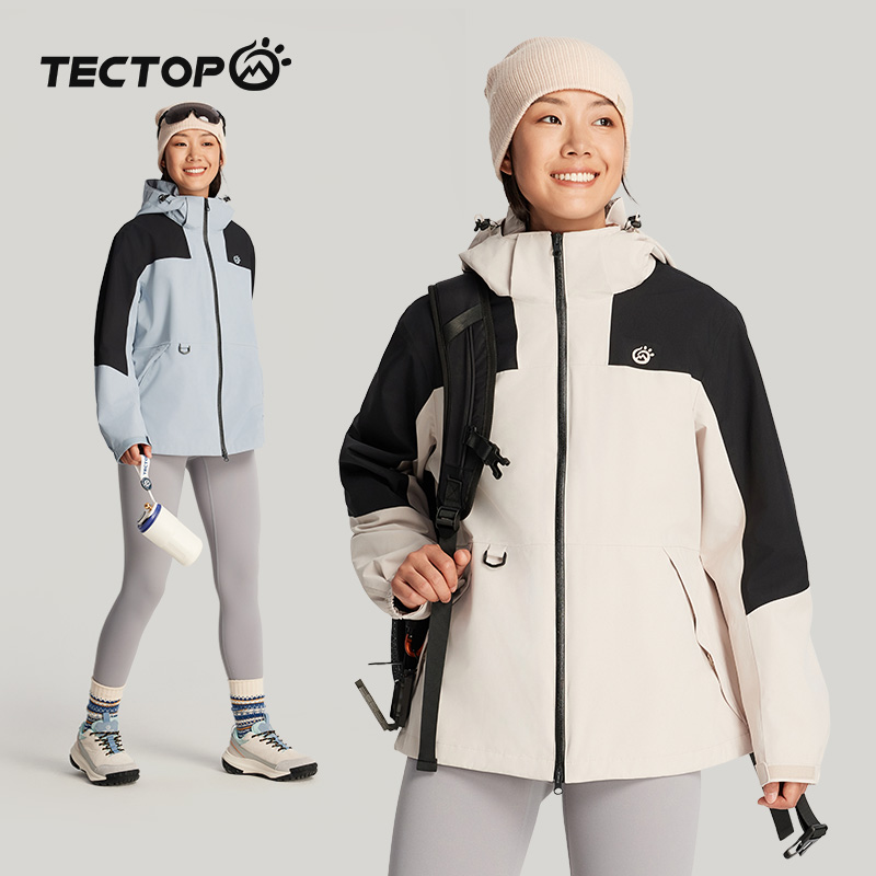 探拓三防三合一加绒保暖冲锋衣