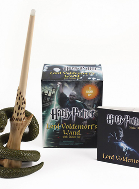 现货 英文原版 Harry Potter Voldemort’s Wand with Sticker Kit 哈利波特：伏地魔的魔杖套装 电影周边