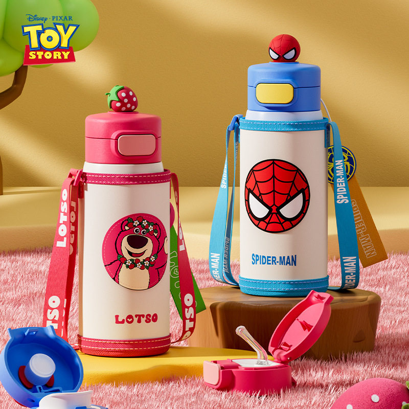 迪士尼316儿童双盖保温杯带杯套