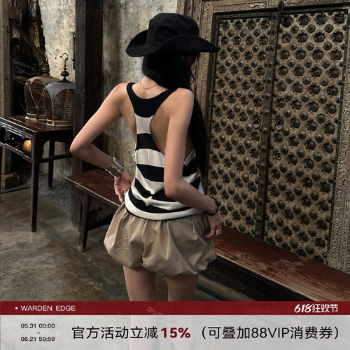 条纹吊带背心女外穿上衣