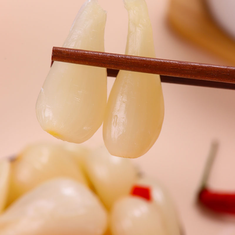 新味酸甜微辣荞头新鲜腌制爽脆下饭菜藠头泡菜腌酱糖醋小蒜头教头