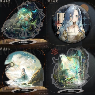 重返未来1999游戏周边37泉眼深处曲娘蓝手帕北方哨歌套装周边立牌