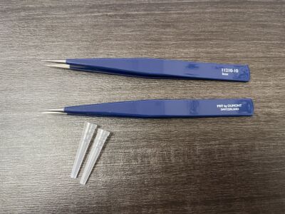 FST镊子11210-10 Dumont镊子#AA Epoxy Coated 实验室镊子