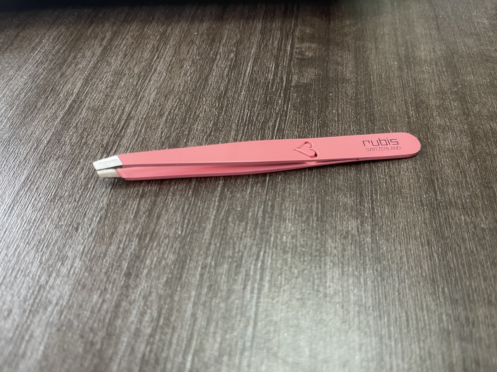 瑞士Rubis眉夹1K108H 锋利斜口拔眉钳 眉毛护理工具 进口眉夹