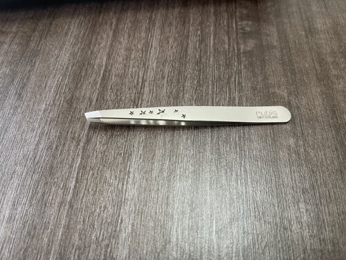 瑞士Rubis眉夹1K102CT 斜口眉夹 眉毛夹 拔眉夹 修眉镊子 修眉钳