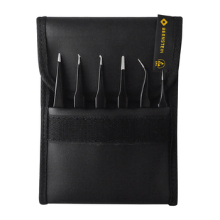 Bernstein镊子5-060 ESD SMD tweezers 黑色环氧树脂防静电镊子