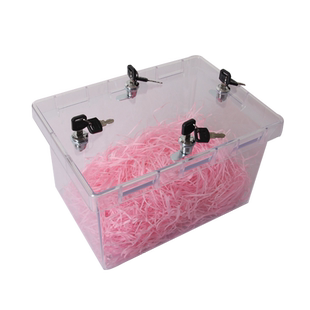 透明藏婚鞋的盒子带锁接亲整蛊新郎伴郎游戏道具结婚堵门婚鞋盒