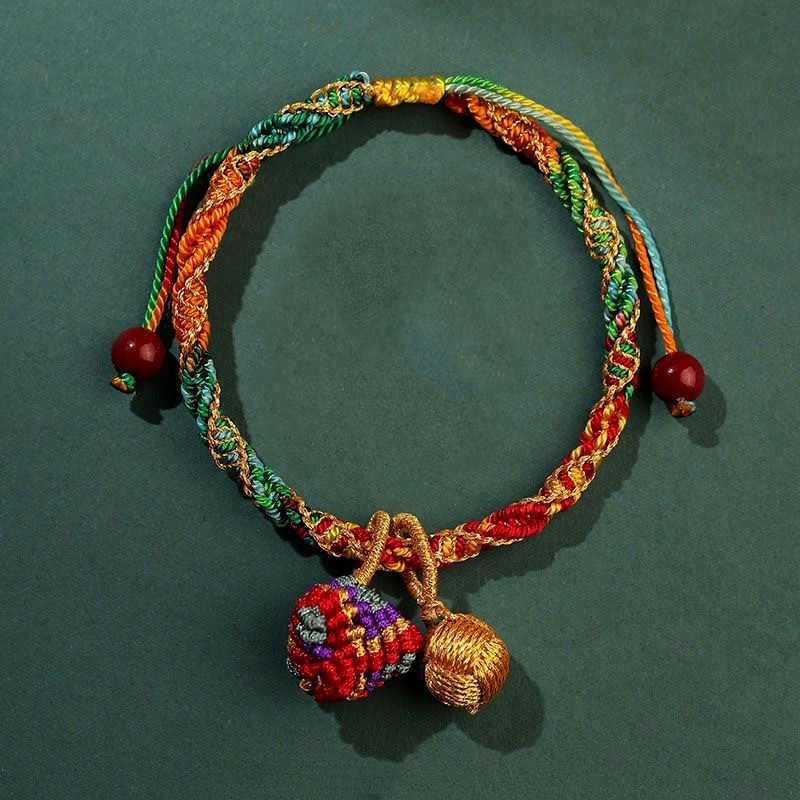 五彩绳手链男女宝宝儿童成人红手绳diy五色线手工编织