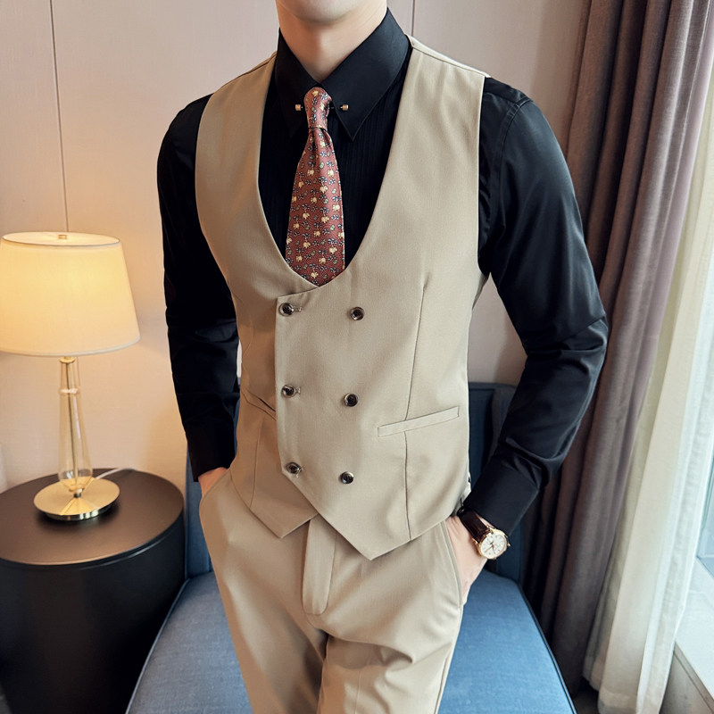 ins英伦风2024春季新潮流修身商务绅士男马甲背心大码礼服Q215P68,男装背心/马甲,电商A222（原电商A231）
