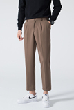 高品质轻熟风2024秋冬直筒毛呢九分休闲裤男西裤大码Q218P65，男装休闲裤，电商A222（原电商A231）