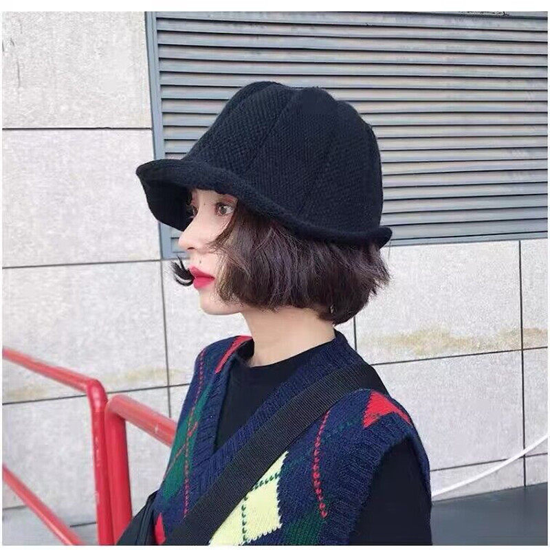 日系百搭礼帽新款渔夫帽子女士秋帽子