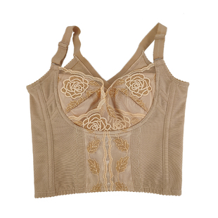 安提情迷巴黎尼亚无钢圈薄款 定型聚拢收副乳女美体内衣 长文胸薄款