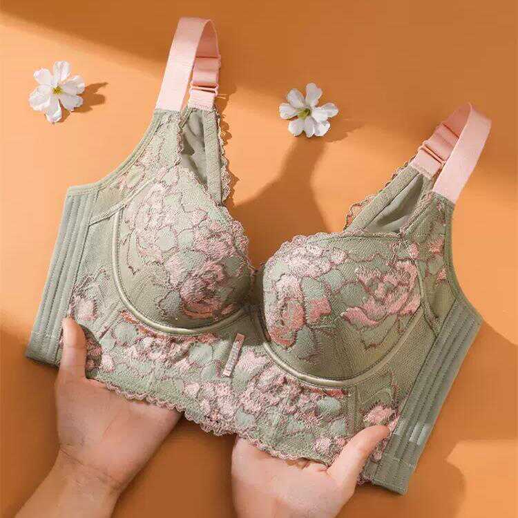 院线调整型聚拢加高下趴位亲肤上托收副乳夏季薄款软钢圈文胸罩