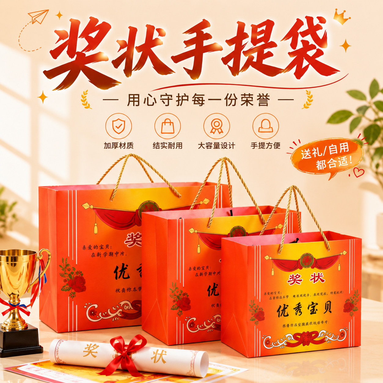 六一儿童节糖果袋礼袋子装棒棒糖创意送女生网红纸袋女孩礼品袋