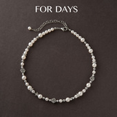 山茶花澳白色施家珠项链 DAYS新款 呼呼专享 FOR