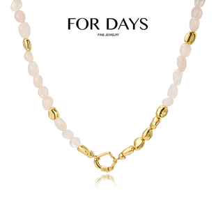 FOR 复古拼接珍珠项链 DAYS