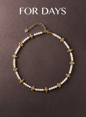 FOR DAYS 四叶花施家珠珠项链