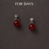 轻奢精致百搭墨曜圆珠耳钉 DAYS 呼呼专享 FOR