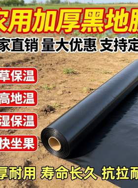 地膜种菜专用黑色加厚农用种植塑料薄膜一次性黑膜新型盖菜防草布