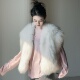 2025秋冬新款 环保狐狸毛皮草马甲女宽松显瘦年轻款 冬季 白网红爆款