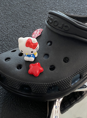番茄kitty洞洞鞋鞋花配饰装鞋扣配件适配crocs可拆卸｜不含鞋