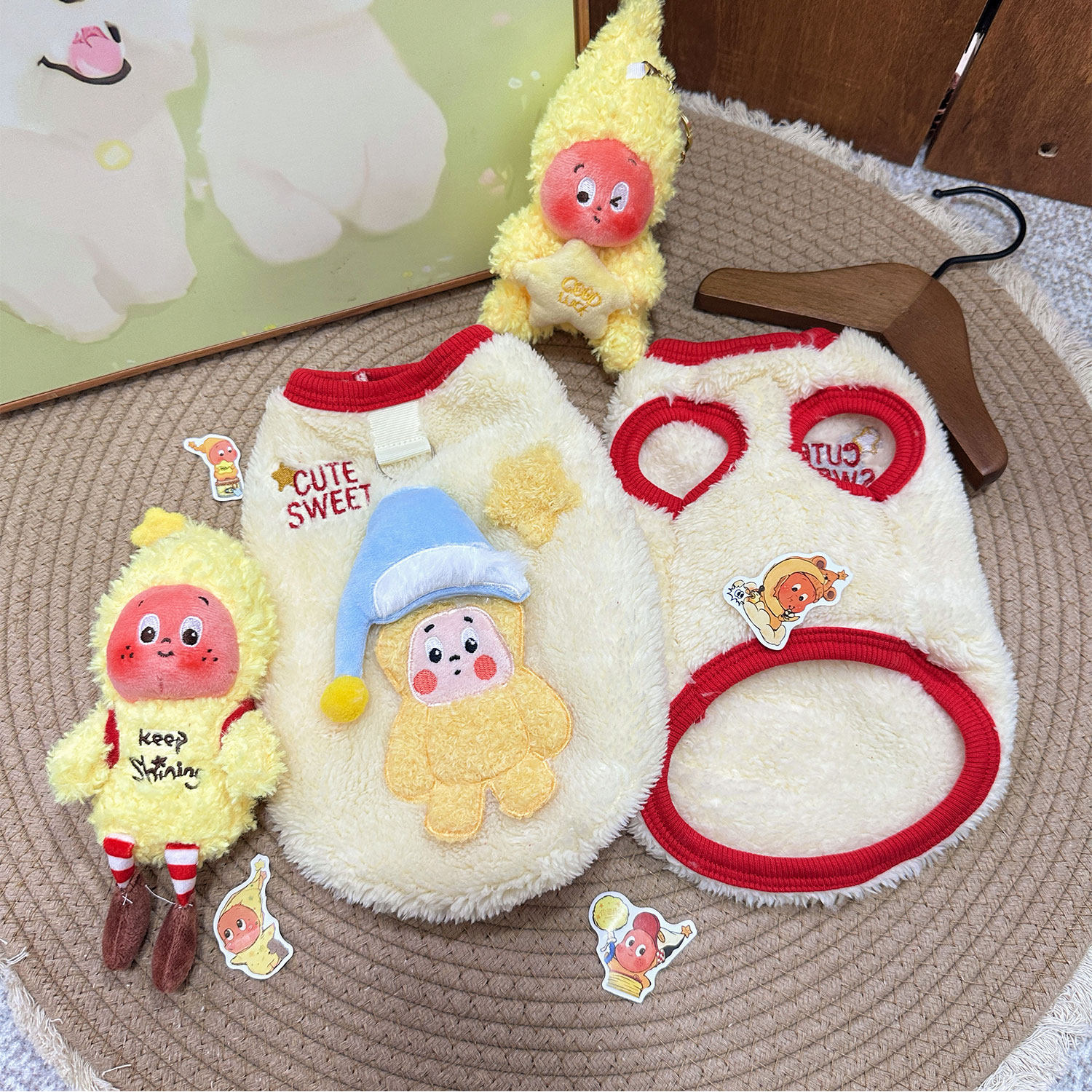 狗狗衣服秋冬新款加绒可爱蓝帽星星人公仔泰迪比熊猫咪小型犬服装,宠物/宠物食品及用品,狗宠物服装/雨衣,淘宝优惠券,粉丝福利购,淘宝优惠卷