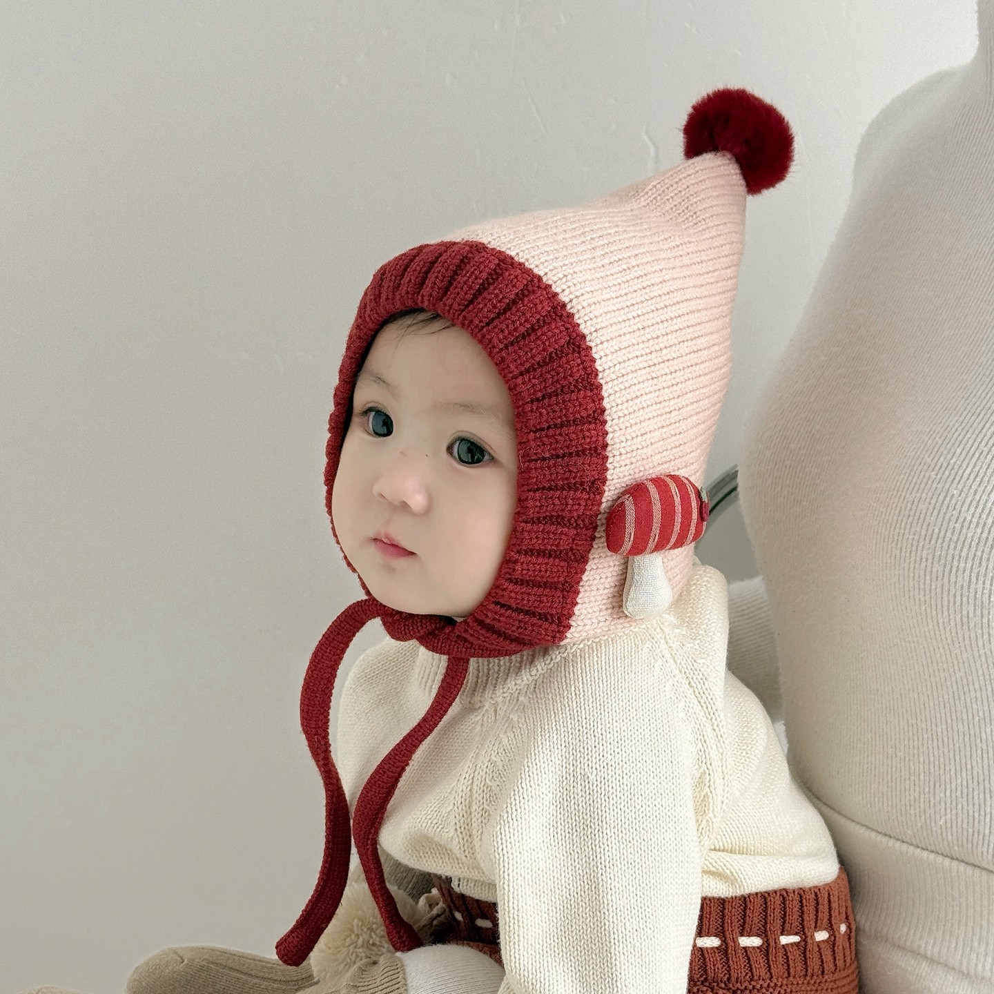 婴儿帽子秋冬季可爱超萌男女童针织毛线帽宝宝套头帽保暖护耳帽潮,服饰配件/皮带/帽子/围巾,帽子,淘宝优惠券,粉丝福利购,淘宝优惠卷