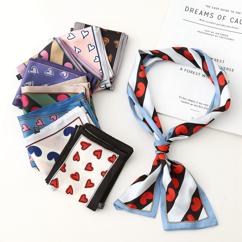 韩国ins春夏长条小丝巾女百搭时尚新款气质领巾围巾细长领带装饰