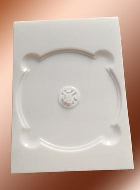 白色原料单片DVD光盘托 有（黑 白 透明）托盘CD光盘盒子 DVD盘盒