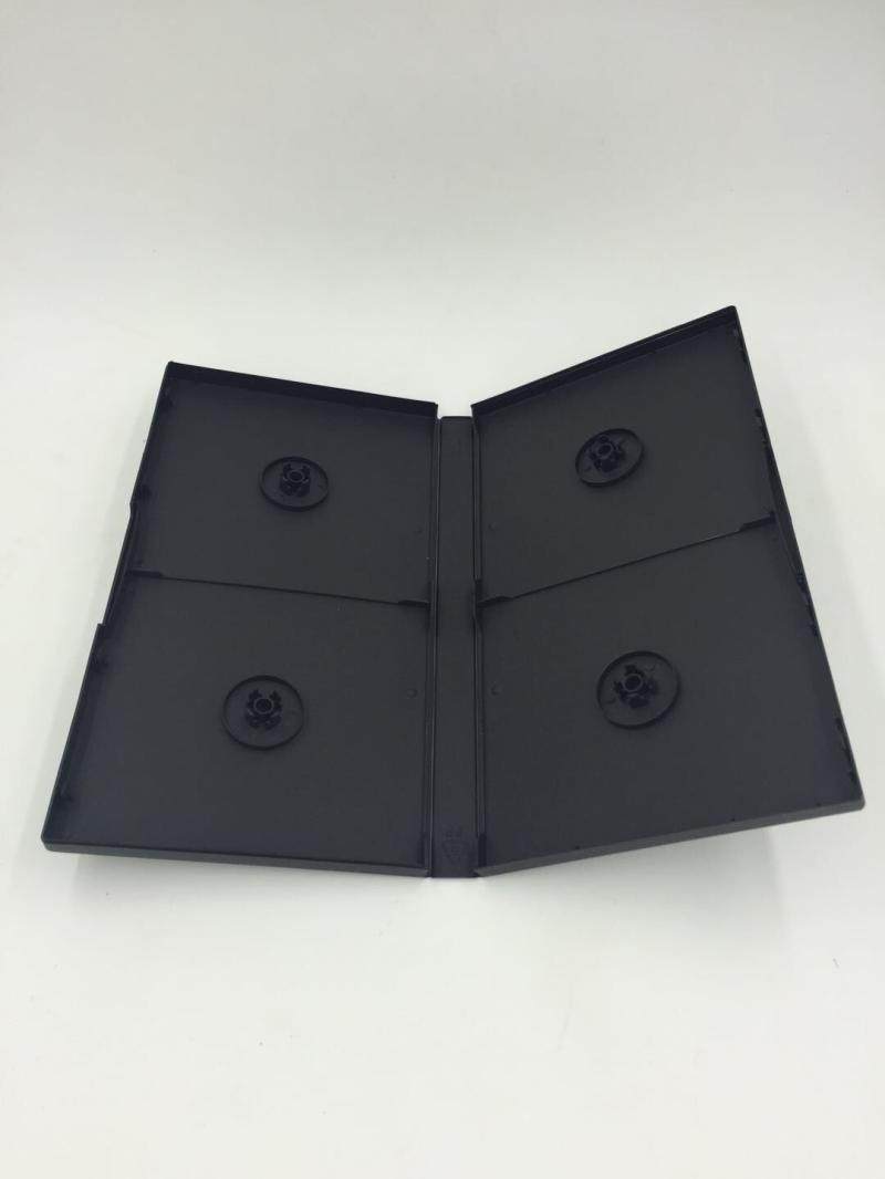 厂家直销光盘盒DVD盒黑色四碟或八碟可插封面 多碟装连续剧光盘盒