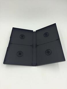 厂家直销光盘盒DVD盒黑色四碟或八碟可插封面 多碟装连续剧光盘盒