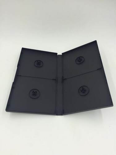 厂家直销光盘盒DVD盒黑色四碟或八碟可插封面 多碟装连续剧光盘盒 - 封面