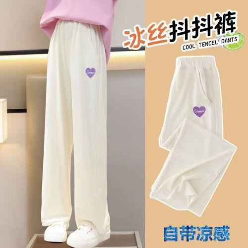 女童裤子春装阔腿休闲裤