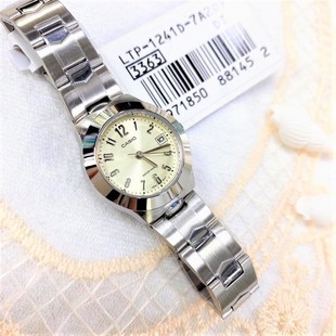 Casio卡西欧手表女学生樱花星空金属简约指针石英表LTP-1241D-7A2