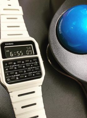 卡西欧CASIO 绝命毒师老白同款 复古户外计算器手表男 CA-53WF-8B
