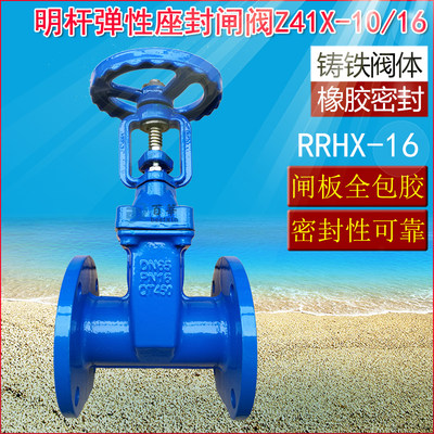 RRHX/Z41X-10/16明杆弹性座封闸阀软密封消防供水闸阀DN80 100