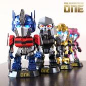 正版 变形金刚起源电影手办可发光摇头擎天柱威震天大黄蜂艾丽塔