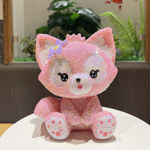 手工diy粘钻贴钻玲娜贝儿存钱罐