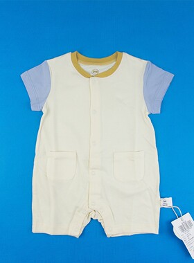 米乐熊宝宝夏季短袖哈衣夏装连体童装品牌A类婴儿哈衣薄款M1739