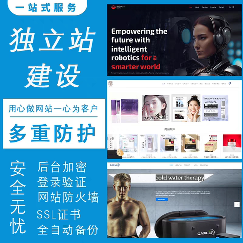 WordPress独立站商城模板外贸企业做网站修改定制开发成品网站