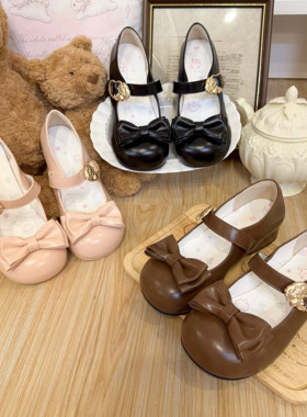 现货【小鼠饼】可爱甜美lolita低跟鞋
