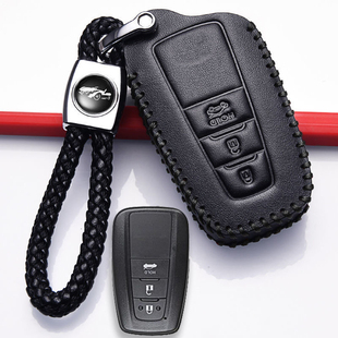 丰田亚洲龙车钥匙套2021款 适用于2022款 一汽亚洲龙真皮钥匙包挂扣
