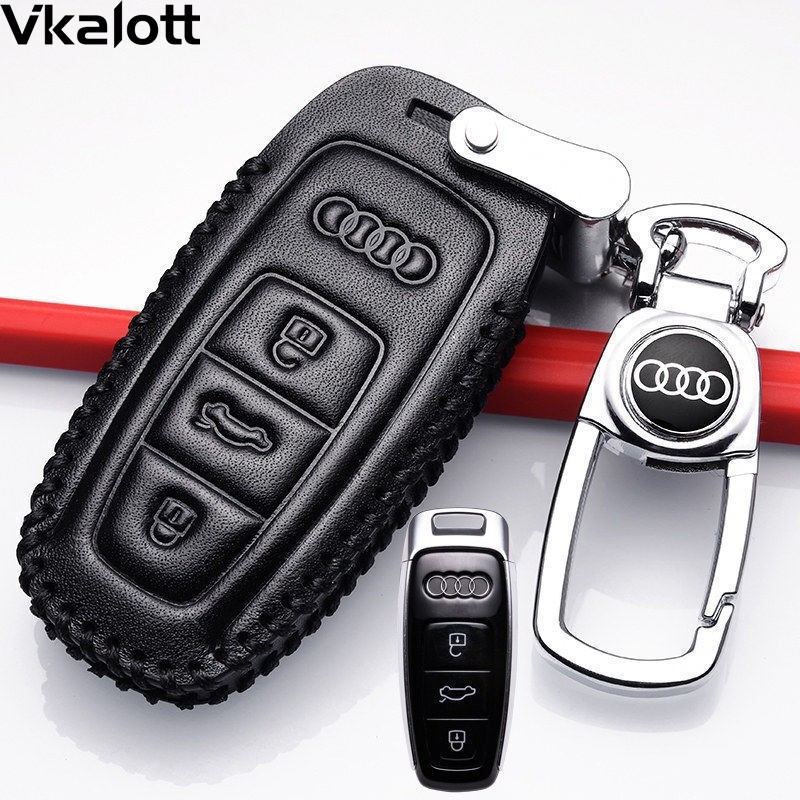 适用于2022新款奥迪A6L钥匙包2021款奥迪a6l真皮钥匙套20款 19款