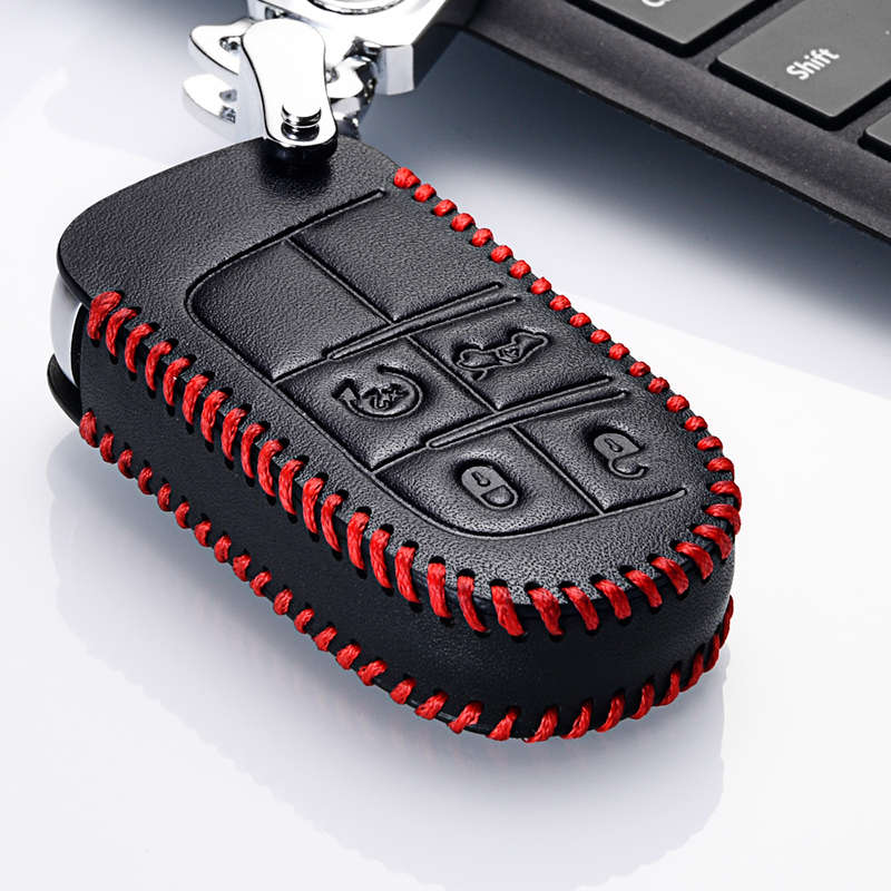 2019吉普全新自由光钥匙套JEEP自由光汽车真皮钥匙包17款专用壳扣