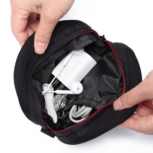 旅行收纳耳机包收纳袋数码 充电器耳机线小包防震加厚收纳包 收纳装