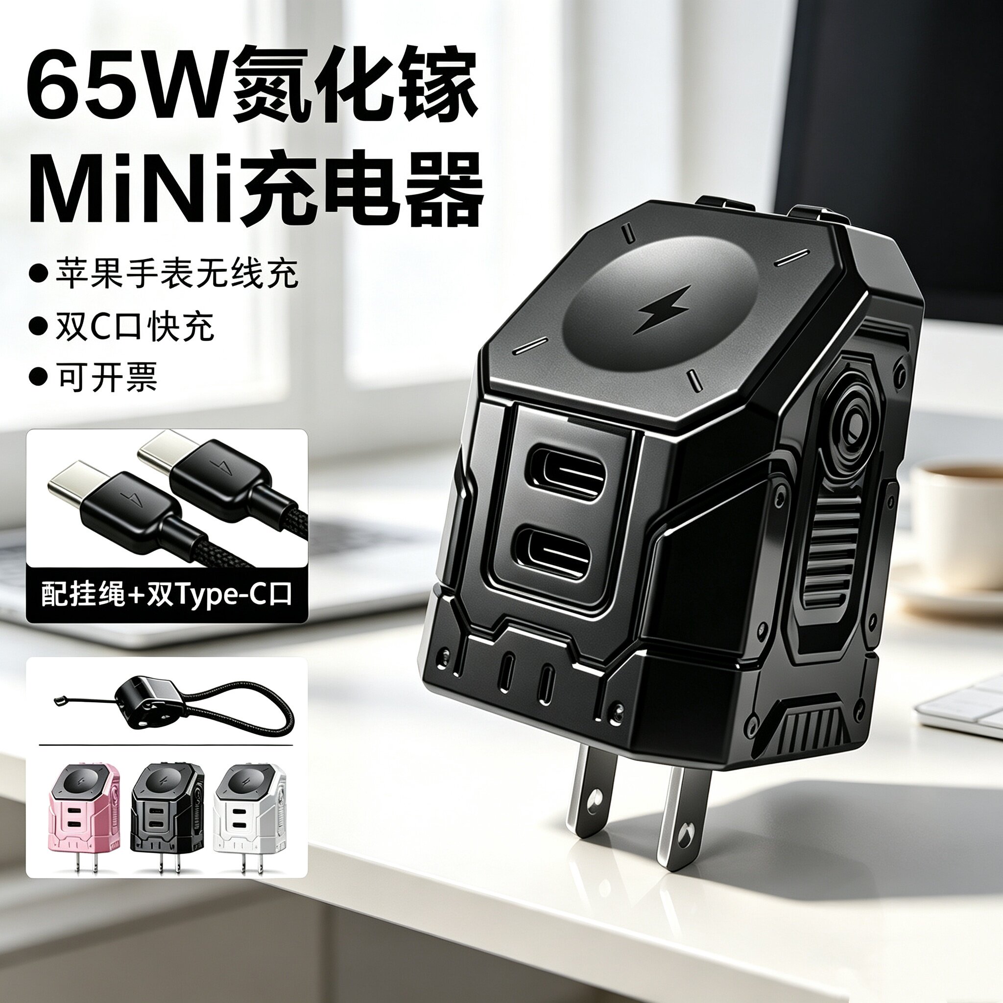 氮化镓PD快充多口充电器图片