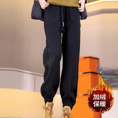 中老年妈妈裤冬季加绒加厚保暖