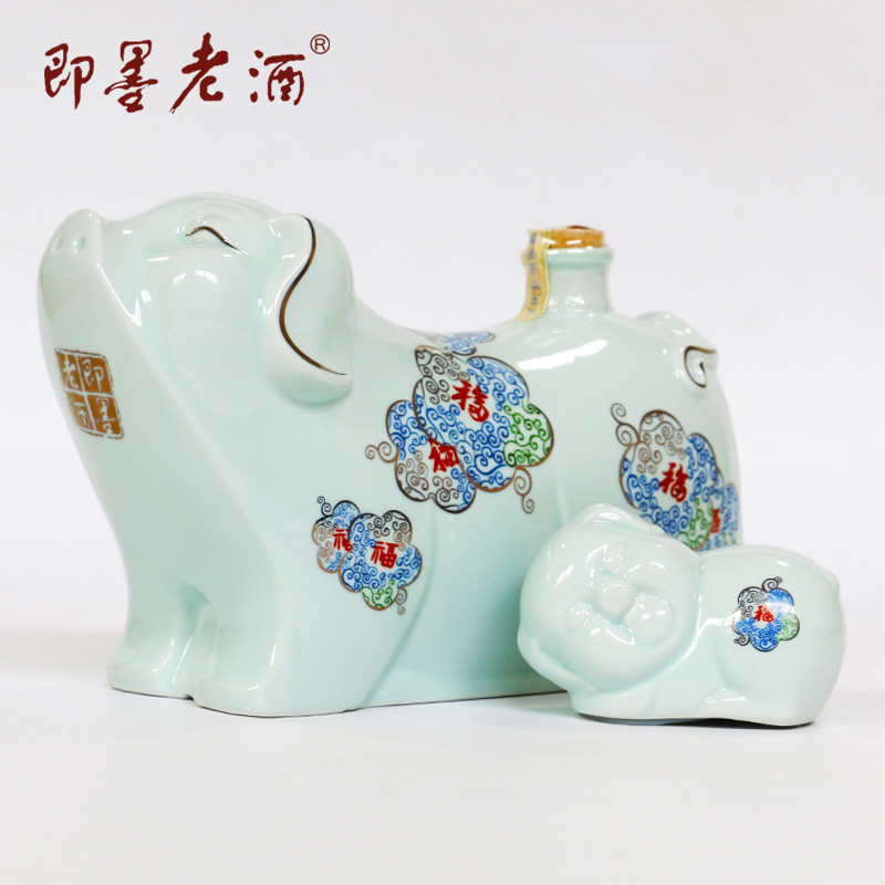即墨老酒 猪年生肖酒 收藏黄酒 酿酒师手工酿造 封坛原酒